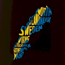 Mapy - názvy miest - Švédsko