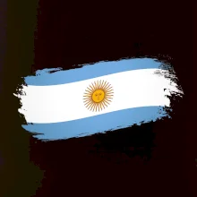 Argentína vlajka obhrýzaná