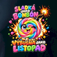 Sladké duhové lízátko s výbušnou náladou