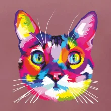 Mačka dúhová hlava