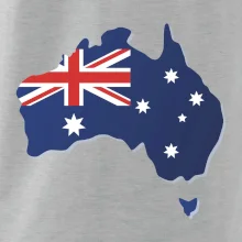 Austrália - vlajka mapa