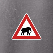 Dopravná značka - Pozor slon