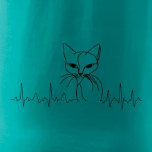 EKG krivka mačka