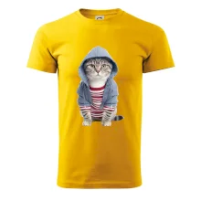 Mačka v pruhovanom triku