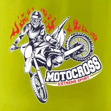Motocross extreme sport fire