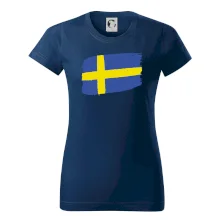 Švédsko vlajka štetkou