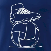 Futbalová lopta kopačka jedným ťahom