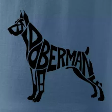 Doberman - nápis v tele