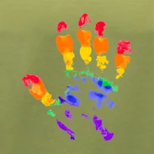 LGBT hand print