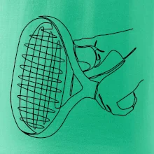 Tenisová raketa jedným ťahom Tenisová raketa jedným ťahom