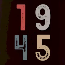 Vintage číslica 1945