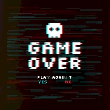 Game over play again