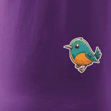 Vtáčik kreslený na prsníku