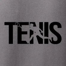 Tenis nápis silueta