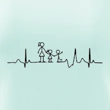 Ekg mamička a dievča + chlapec