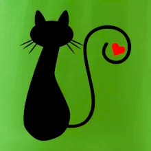 Zamilovaná mačka chvostík