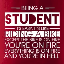 Being a student - bike Being a student - bike