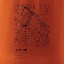 Kriváň - vrstevnice v obdĺžniku