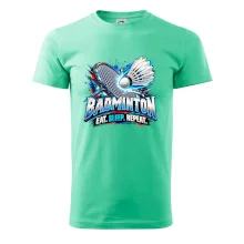 Bedmintonová raketa s košíčkom eat sleep repeat