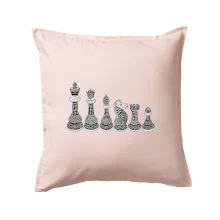 Šachové figúrky v rade - kreslené