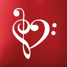 Husľový kľúč srdce