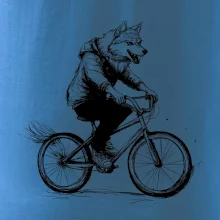 Vlk na bicykli