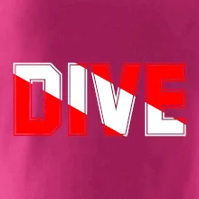 Dive nápis vlajka