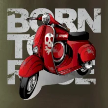 Scooter born to ride red