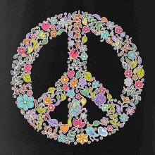 Peace symbol lístočky