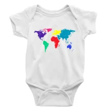 Svetové kontinenty bez názvov - farebné