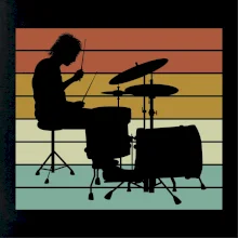 Vintage bubeník Vintage bubeník