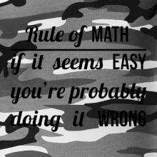 Rule of math Rule of math