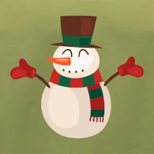 Vianočný snehuliak