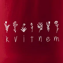 Kvitnem - Nápis s kvetinami