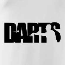 Darts - nápis so šípkarom