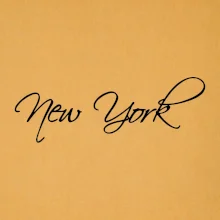 New York nápis písacím