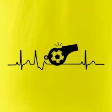 EKG futbal rozhodca a píšťalka