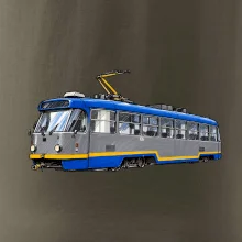 T3R SLF modrošedá kresba fixem
