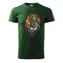 Hlava leva kreslená jednoduchá