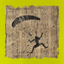 Egyptské hieroglyfy paraglide