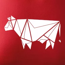 Origami krava z boku