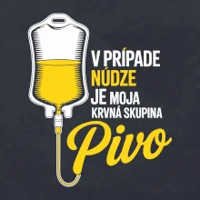 V prípade núdze je moja krvná skupina pivo