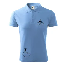 Mapa ČR + kolo na prsu Mapa ČR + kolo na prsu