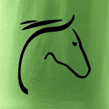 Kôň - hlava silueta