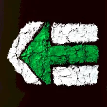 Párová turistická značka zelená