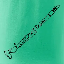 Klarinet nápis Klarinet nápis