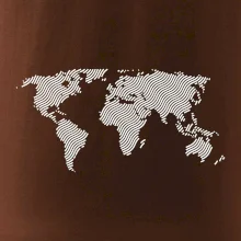 Mapa sveta odtlačok