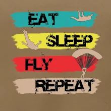Eat Sleep Fly Repeat Paragliding