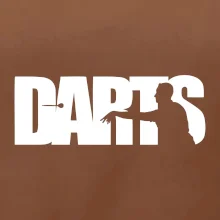 Darts - nápis so šípkarom