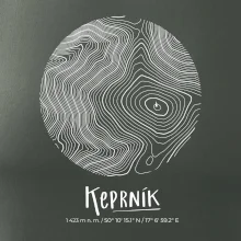 Keprník - vrstevnice v kruhu